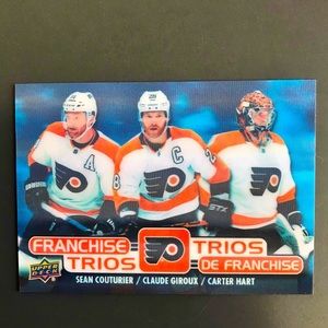 2020-2021 Tim Hortons Hockey Cards UD franchise trios Flyers
